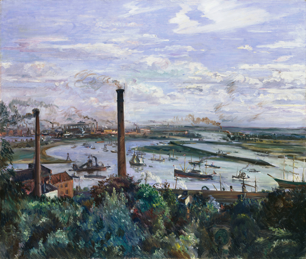 Blick auf den Köhlbrand