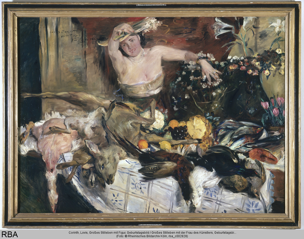 Großes Stilleben mit Figur