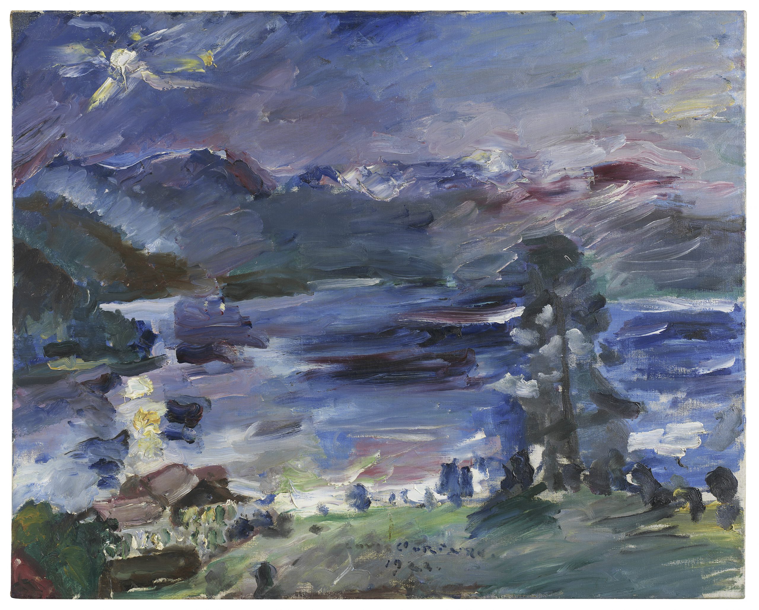 Walchensee, aufgehender Mond